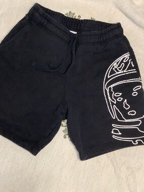 Billionaire Boys Club Black Graphic Astro Helmet Sweatshorts Size Small